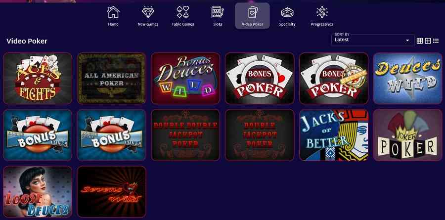 SlotsRoom Casino Video Poker