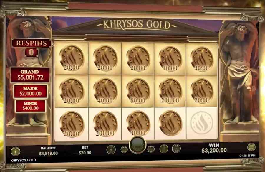 Get 100 Free Spins No Deposit Required For Khrysos Gold Slot At SlotsRoom Casino
