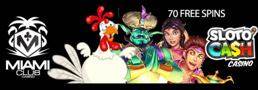 Get 40 Free Spins No Deposit Required On Funky Chicken Slot At Miami Club Casino