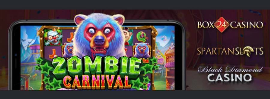 Get 25 Free Spins On Sign Up For Zombie Carnival Slot At Box 24, Black Diamond And Spartan Slots Casino