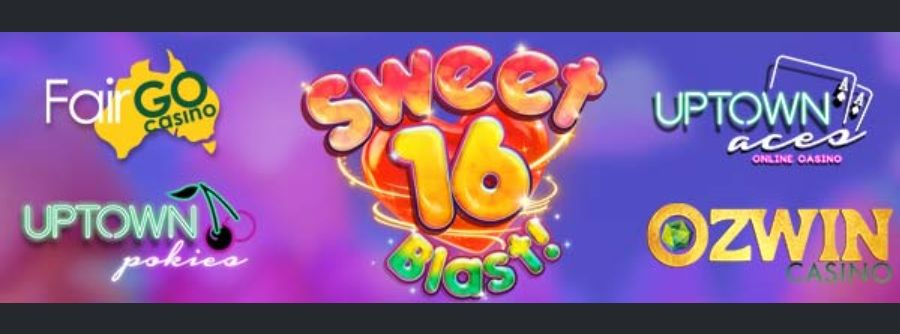 Grab 16 Free Spins No Deposit Bonus For Sweet 16 Blast Slot