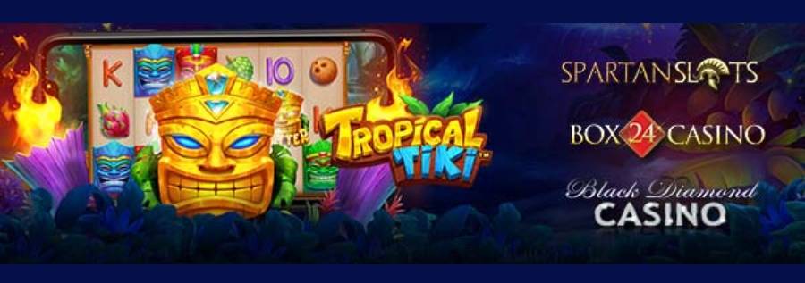 Get 25 Free Spins No Deposit Bonus For "Tropical Tiki" Slot