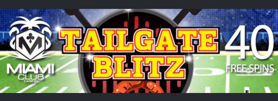 Take 40 No Deposit Free Spins For "Tailgate Blitz" Slot