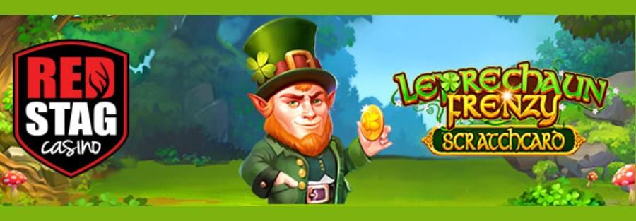 Play "Leprechaun Frenzy Scratch Card" With $/€7 Free Chips No Deposit Bonus At Red Stag Casino