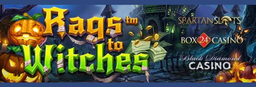 Get 25 Free Spins On Sign Up For “Rags To Witches” Slot