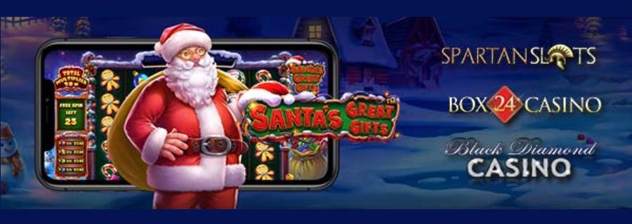Get 25 Free Spins On Sign Up For Santas Great Gifts Slot